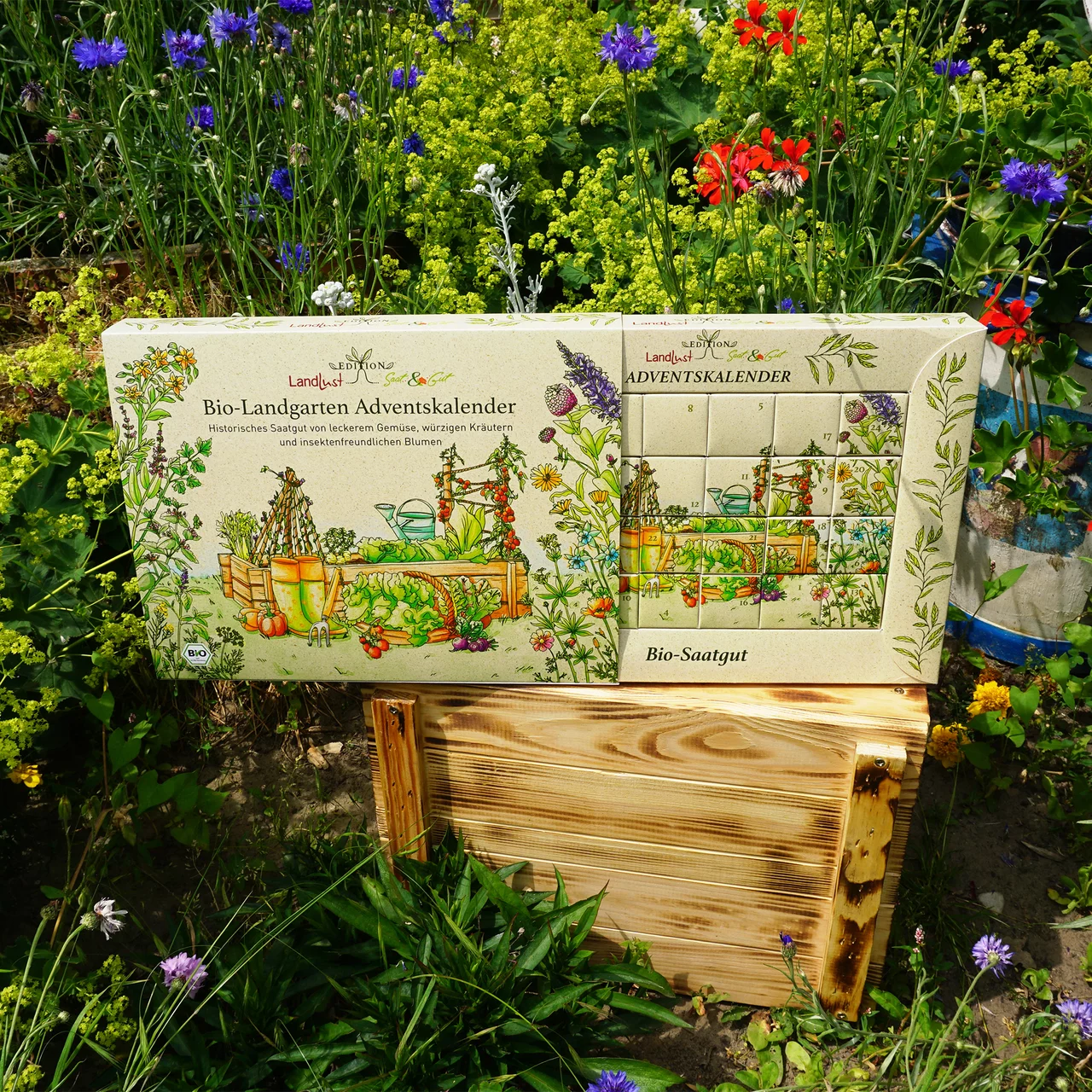 Saatgut-Adventskalender 2024  Gemse, Kruter & Blumen