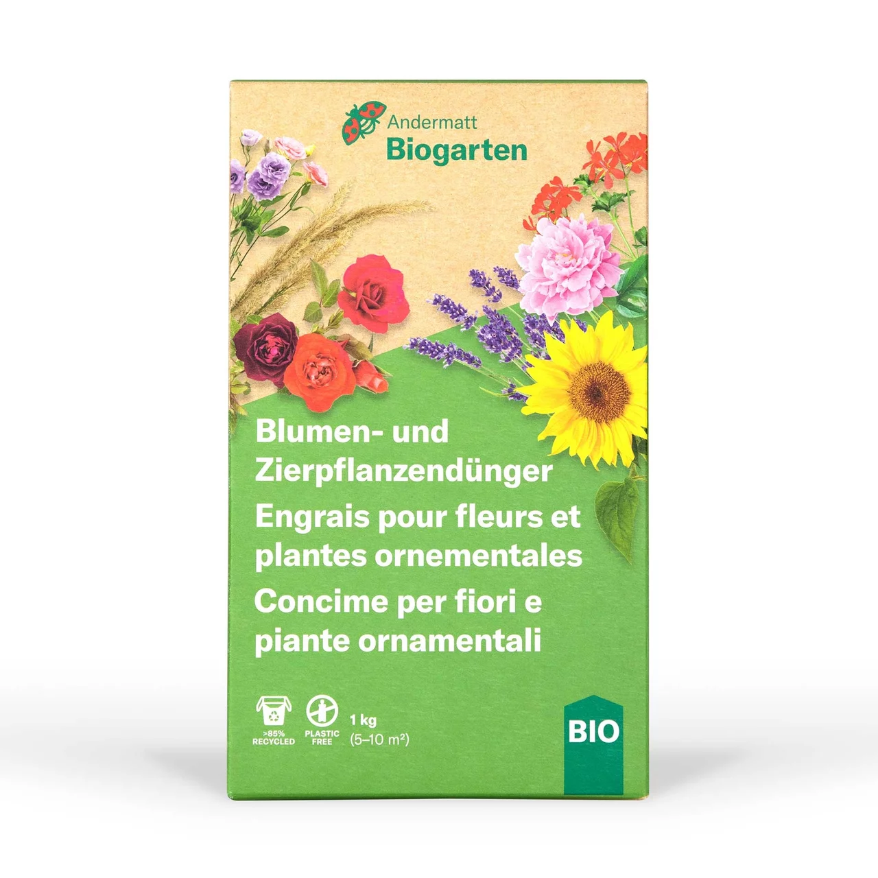 Blumen- und Zierpflanzendnger fest  Veganer Bio-Dnger