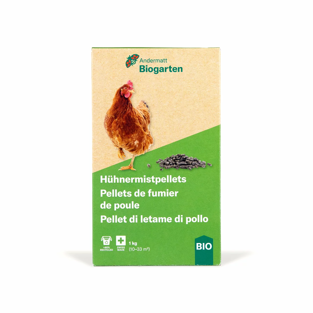 Image du produit pour «Pellets de fumier de poule» | © Andermatt Biogarten AG