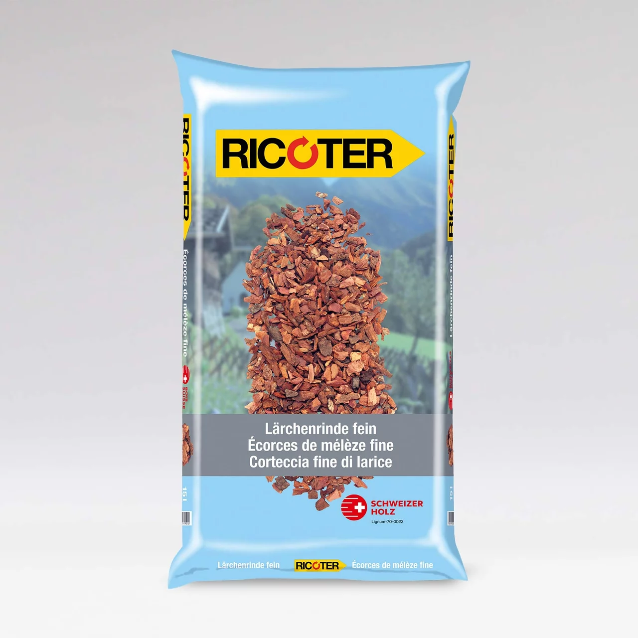 Produktbild zu «Lärchenrinde fein Bioline» | © Ricoter Erdaufbereitung AG