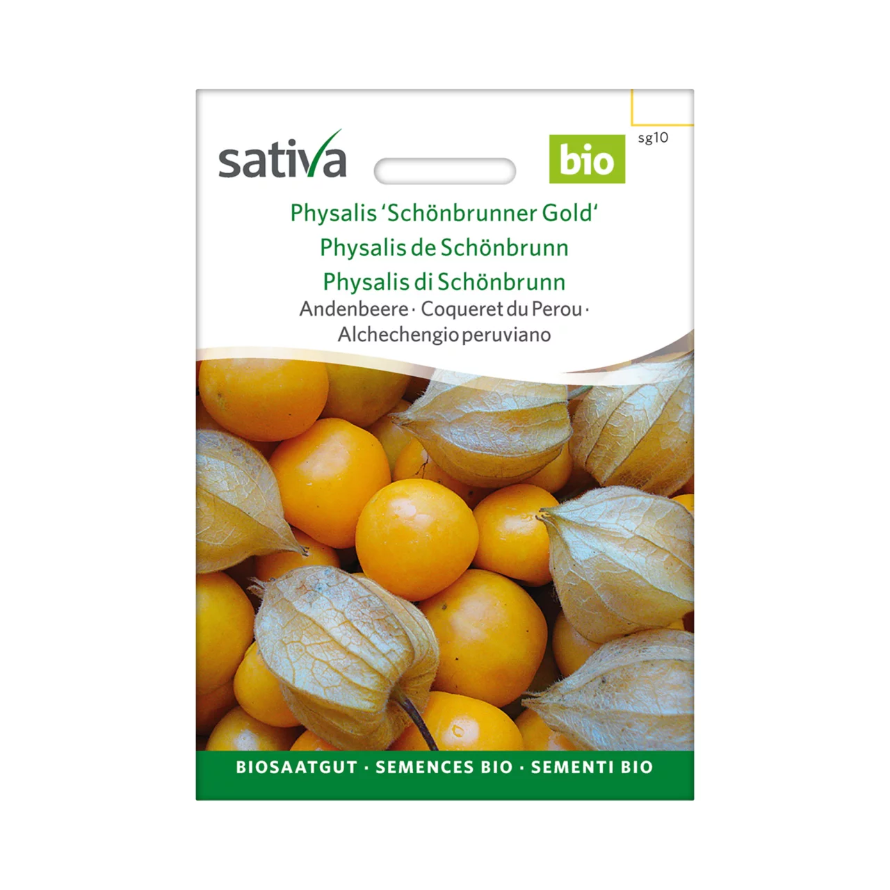 Produktbild zu «Biosamen Physalis Schönbrunner Gold» | © Sativa Rheinau AG