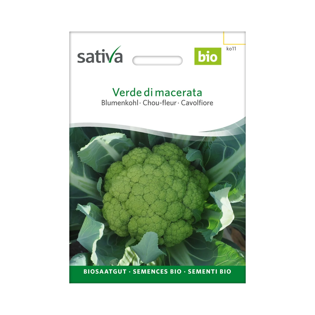 Produktbild zu «Biosamen Blumenkohl Verde di Macerata» | © Sativa Rheinau AG