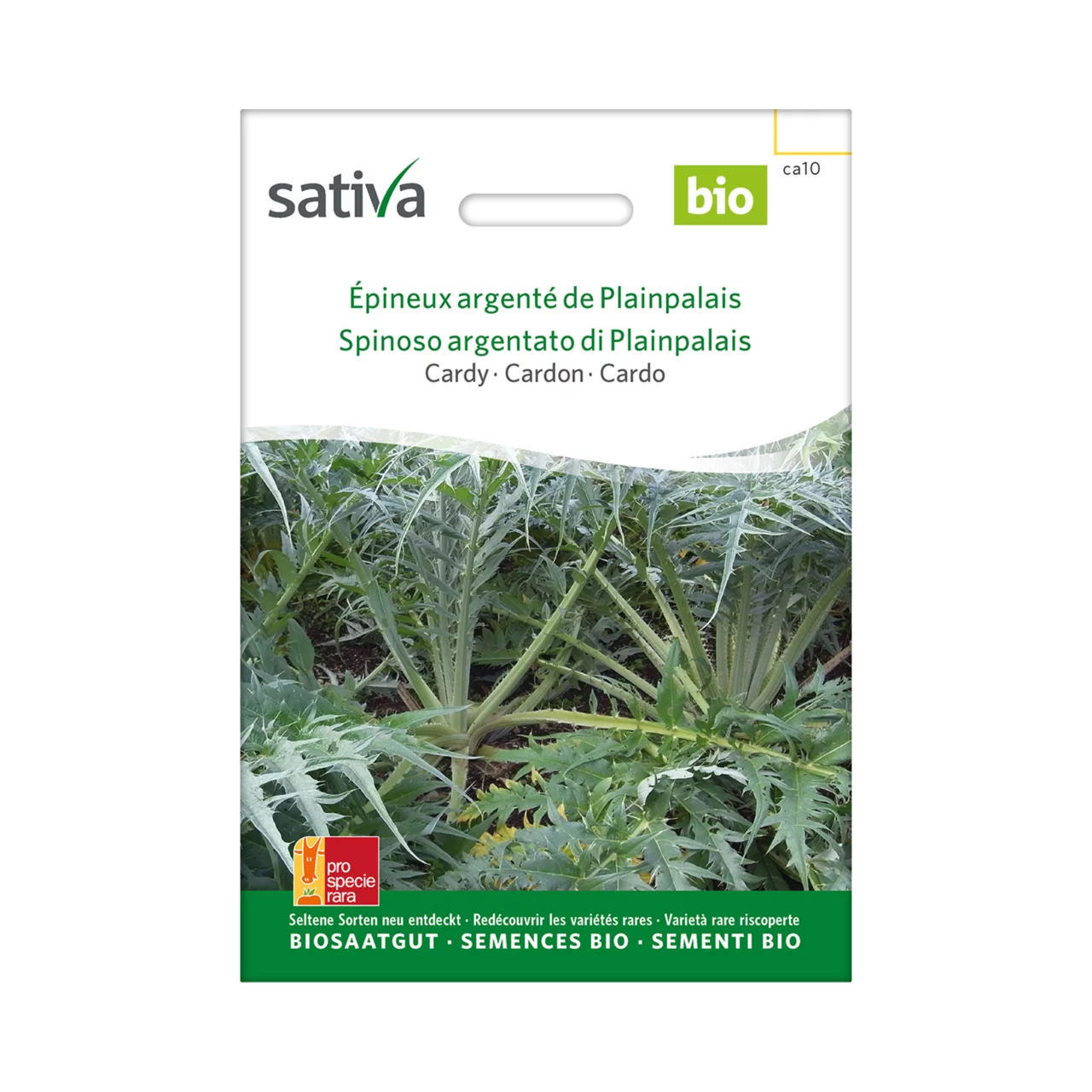Produktbild zu «Biosamen Cardy Épineux argenté de plainpalais» | © Sativa Rheinau AG