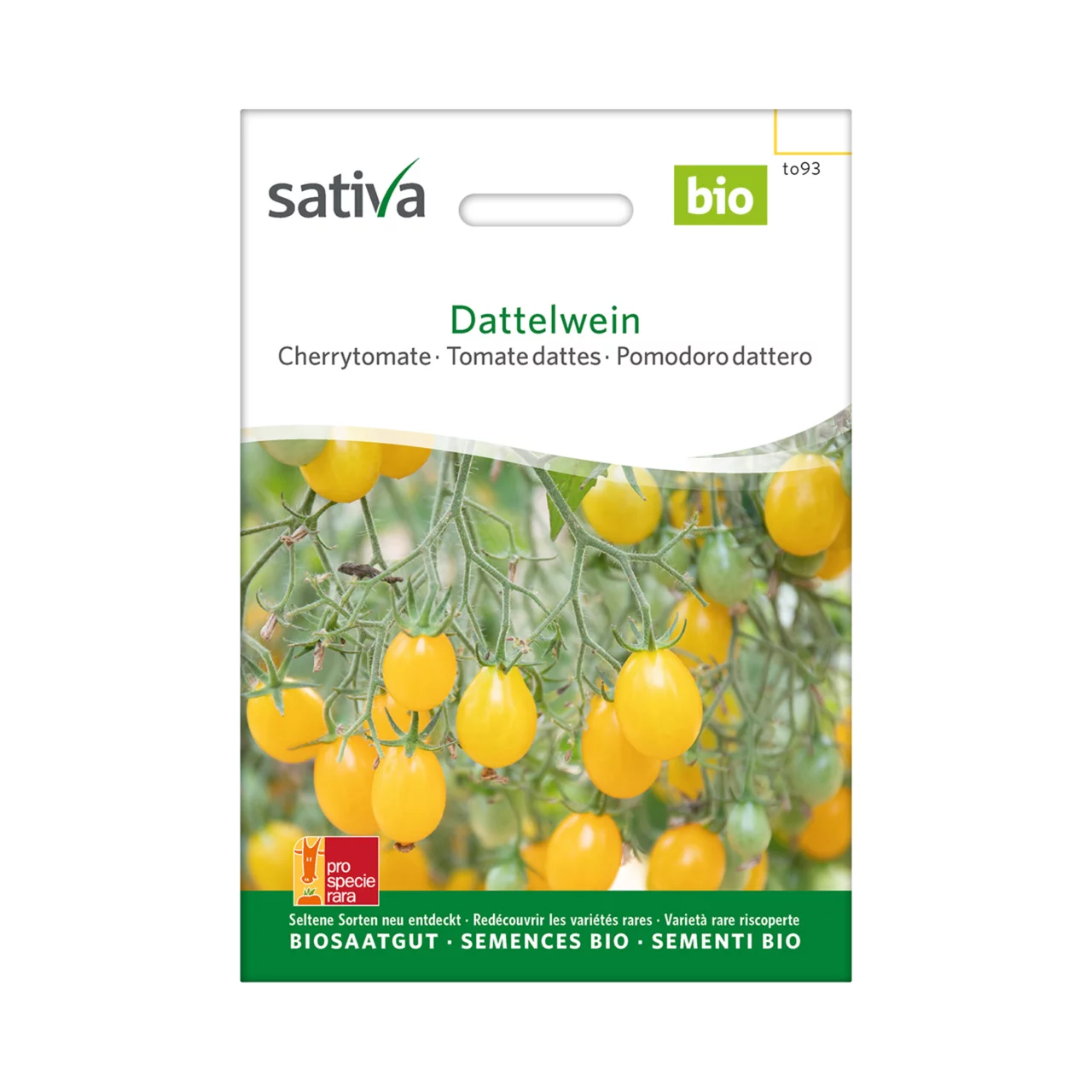 Produktbild zu «Biosamen Cherrytomate Dattelwein» | © Sativa Rheinau AG
