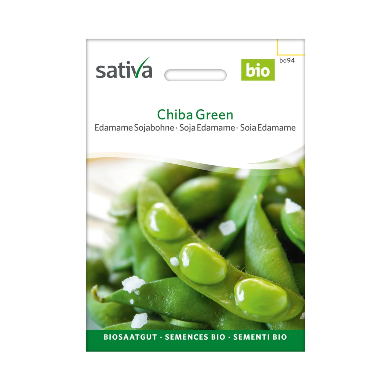 Produktbild zu «Biosamen Edamame Sojabohne Chiba Green» | © Sativa Biosaatgut GmbH