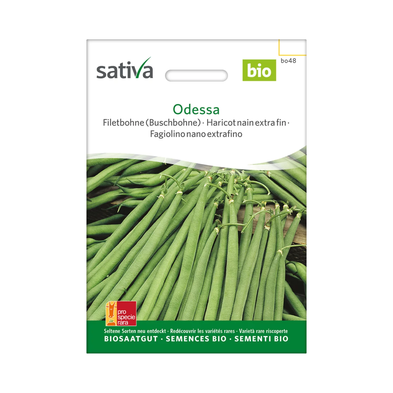 Produktbild zu «Biosamen Buschbohne Odessa» | © Sativa Rheinau AG