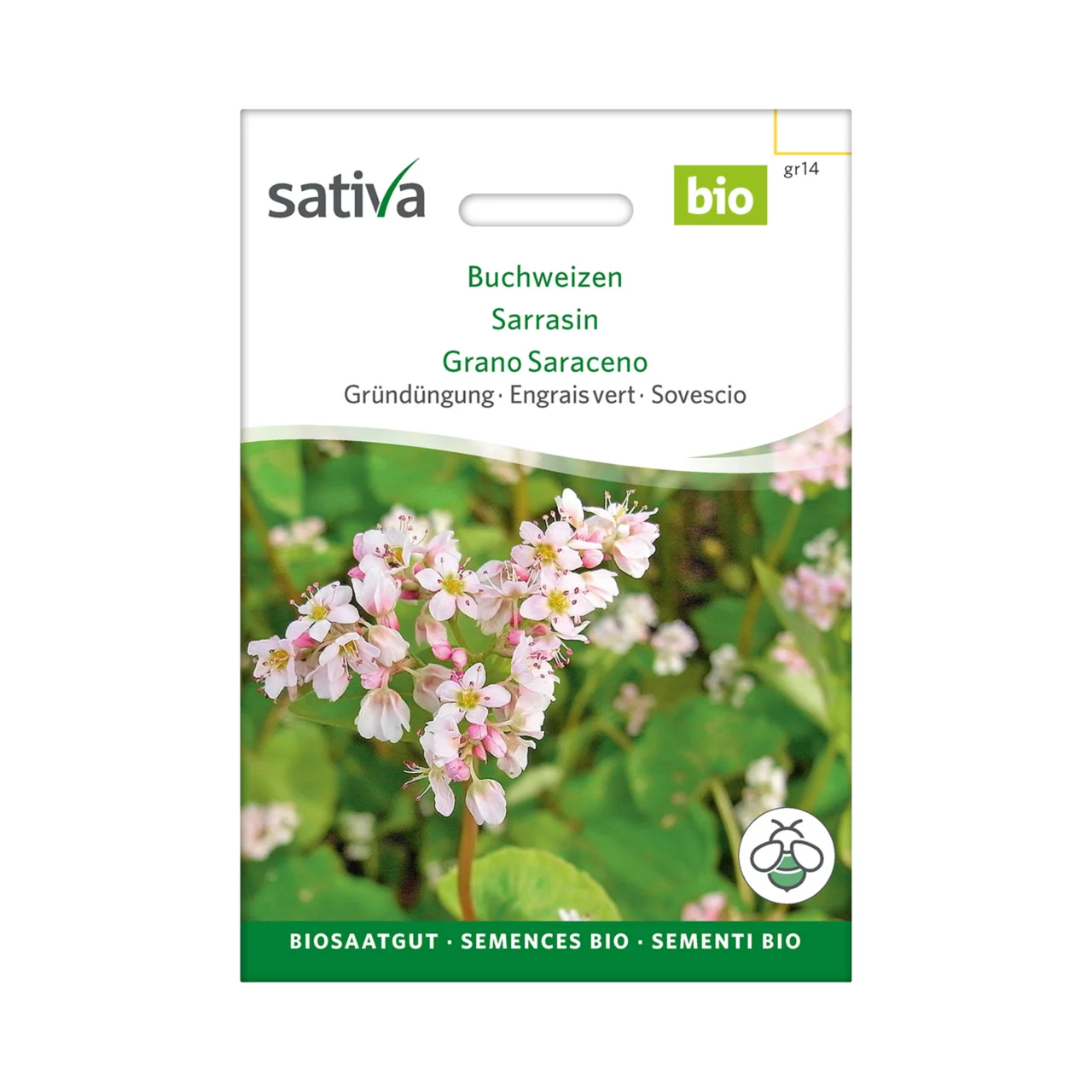 Image du produit pour «Semences bio Engrais vert Sarrasin» | © Sativa Rheinau AG
