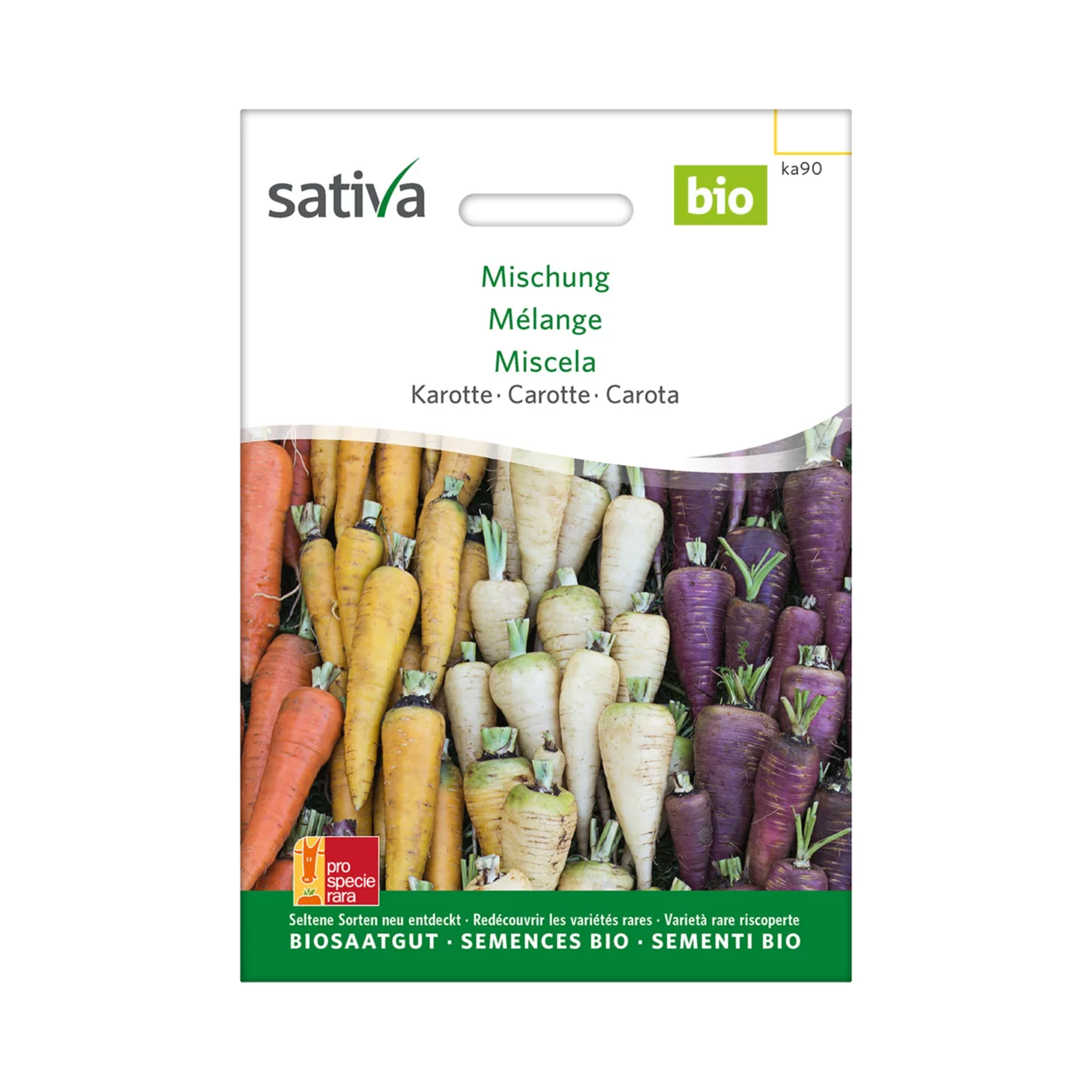 Produktbild zu «Biosamen Karotten-Mischung» | © Sativa Rheinau AG