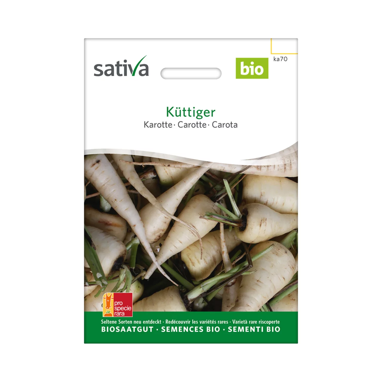 Produktbild zu «Biosamen Karotte Küttiger» | © Sativa Rheinau AG