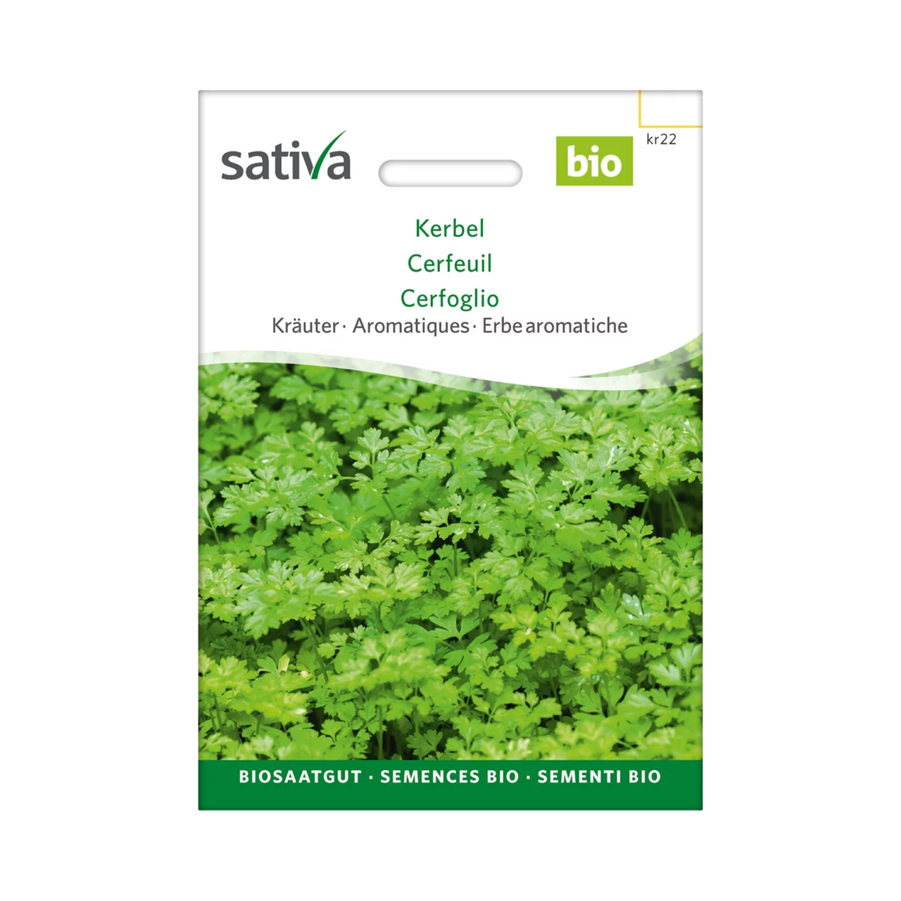 Produktbild zu «Biosamen Kerbel» | © Sativa Rheinau AG