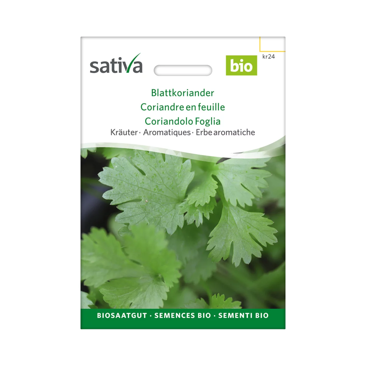 Produktbild zu «Biosamen Blattkoriander» | © Sativa Biosaatgut GmbH