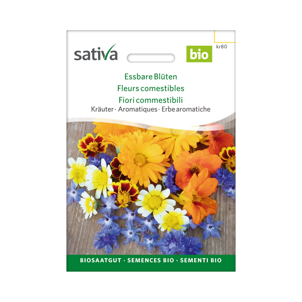 Image du produit pour «Semences bio Fleurs Comestibles» | © Sativa Rheinau AG