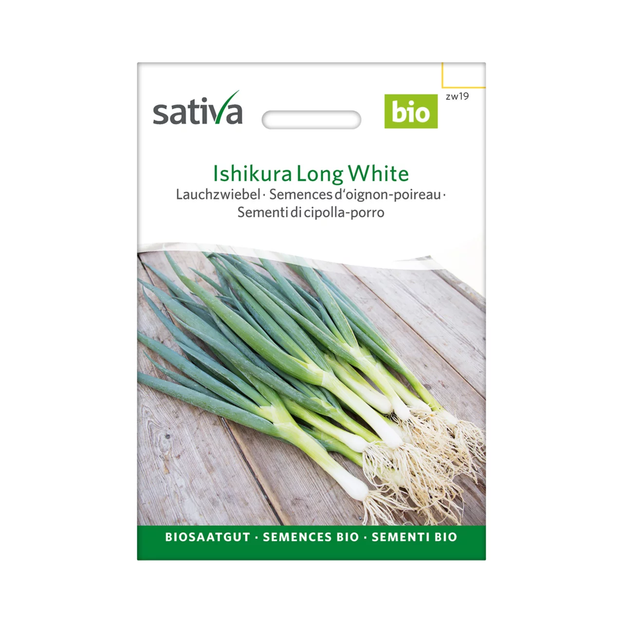 Produktbild zu «Biosamen Lauchzwiebel Ishikura Long White» | © Sativa Rheinau AG