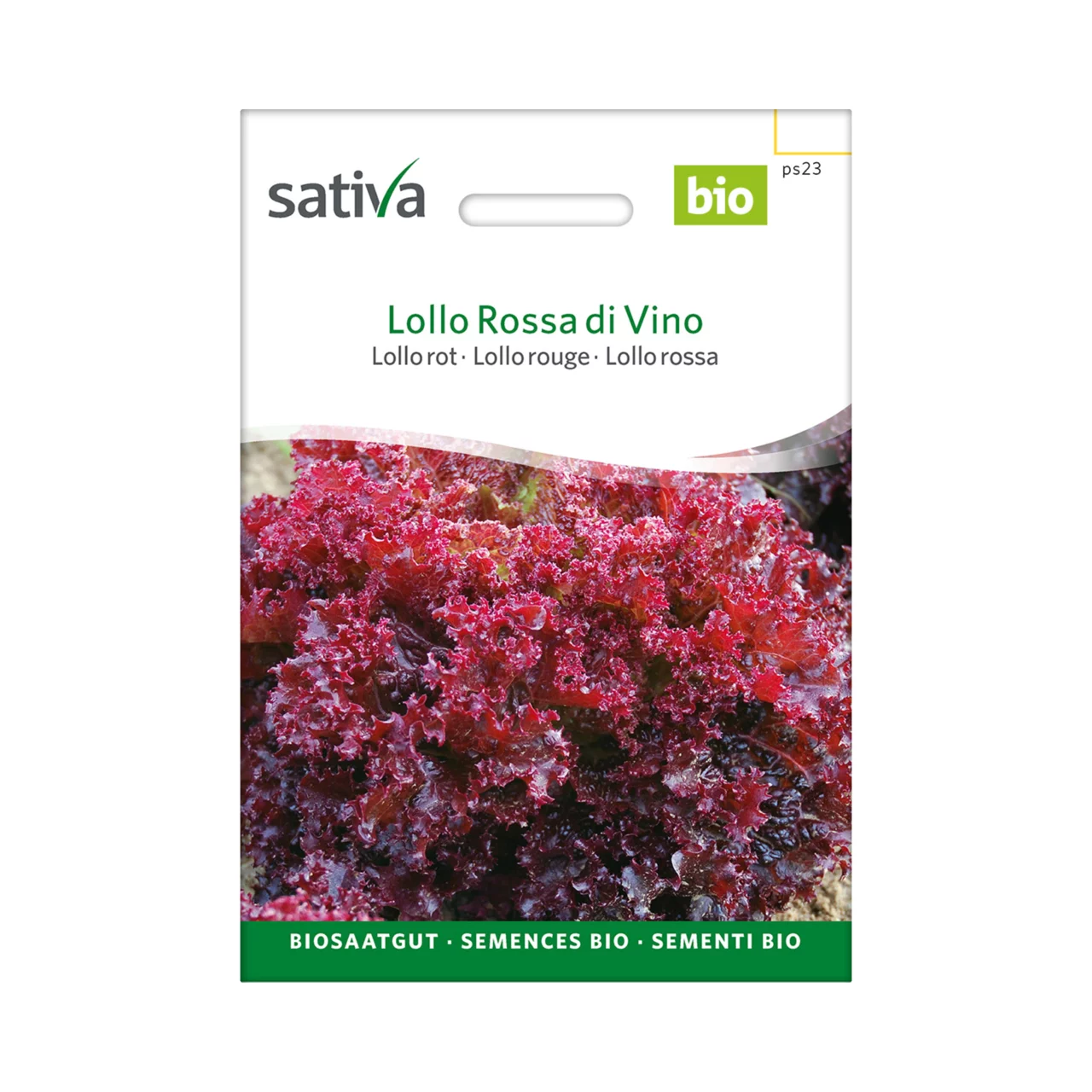 Produktbild zu «Biosamen Lollo Rossa di Vino» | © Sativa Rheinau AG