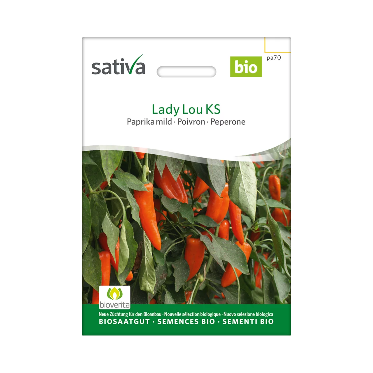 Image du produit pour «Semences bio Poivron Lady Lou KS» | © Sativa Rheinau AG