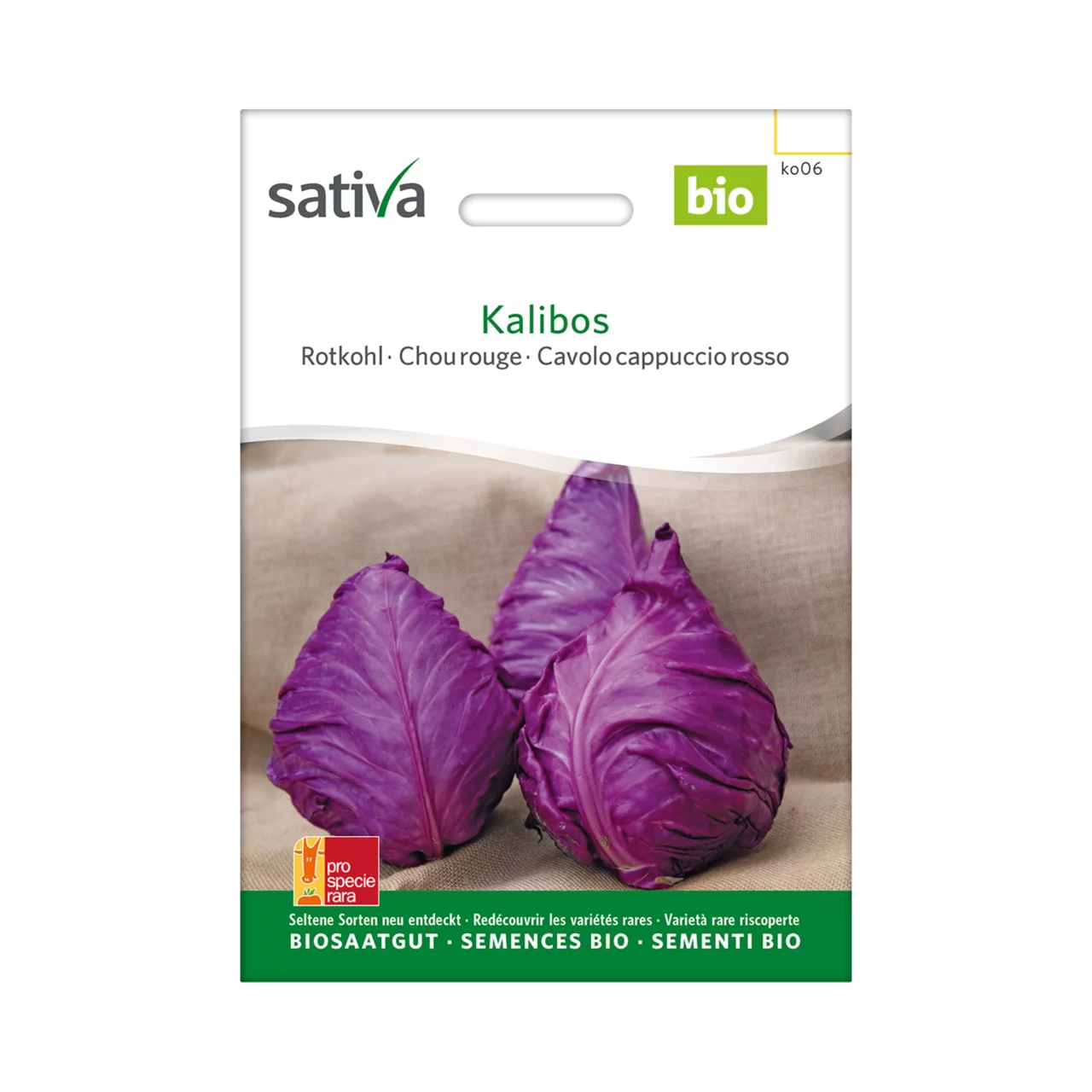 Produktbild zu «Biosamen Rotkohl Kalibos» | © Sativa Rheinau AG