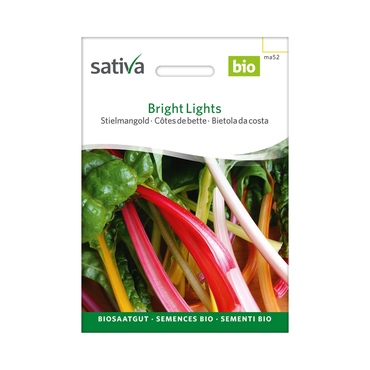 Produktbild zu «Biosamen Stielmangold Bright Lights» | © Sativa Rheinau AG