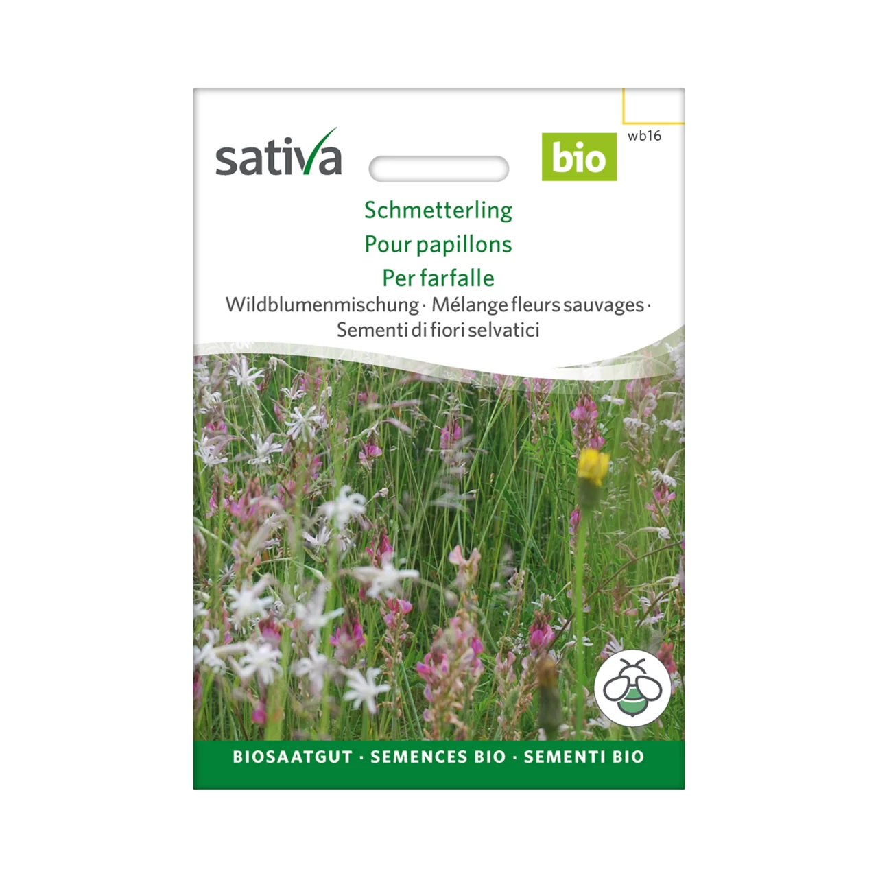 Image du produit pour «Semences bio Mélange fleurs sauvages pour papillons» | © Sativa Rheinau AG