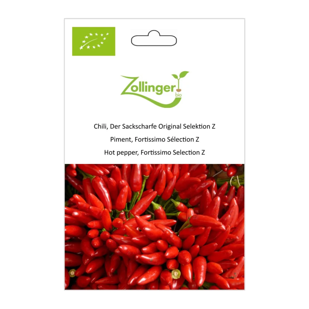 Produktbild zu «Biosamen Chili, Der Sackscharfe Original Selektion Z» | © Zollinger Bio Sàrl