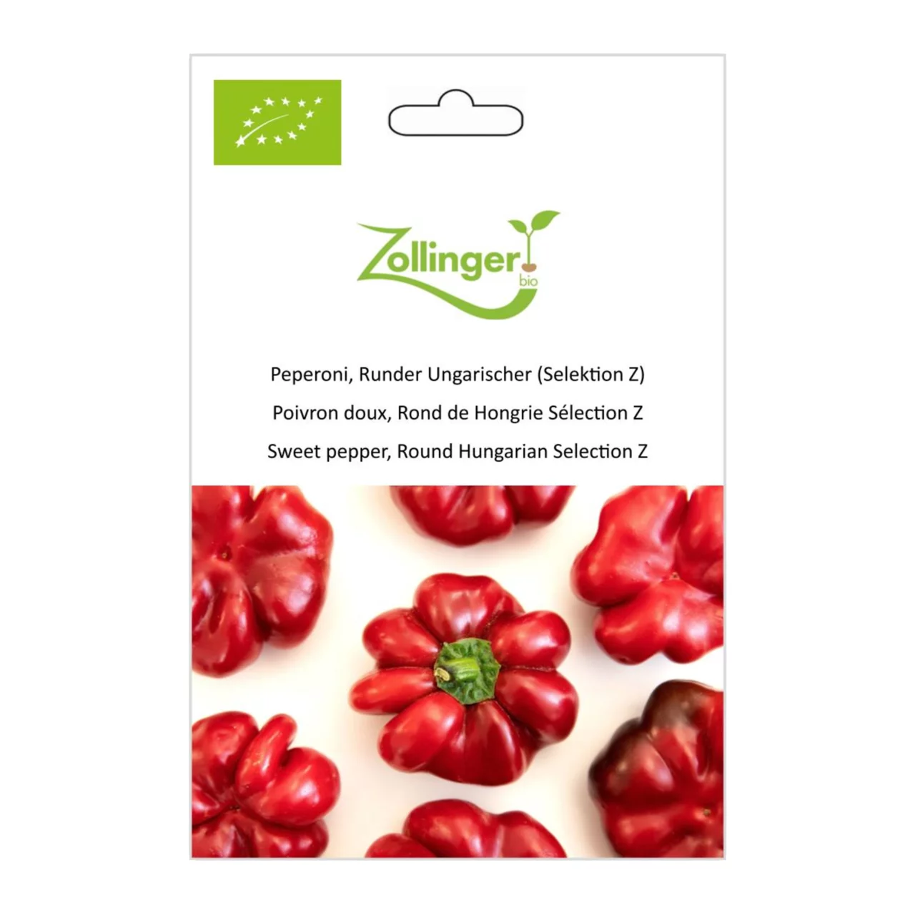 Produktbild zu «Biosamen Peperoni, Runder Ungarischer (Selektion Z)» | © Zollinger Bio Sàrl