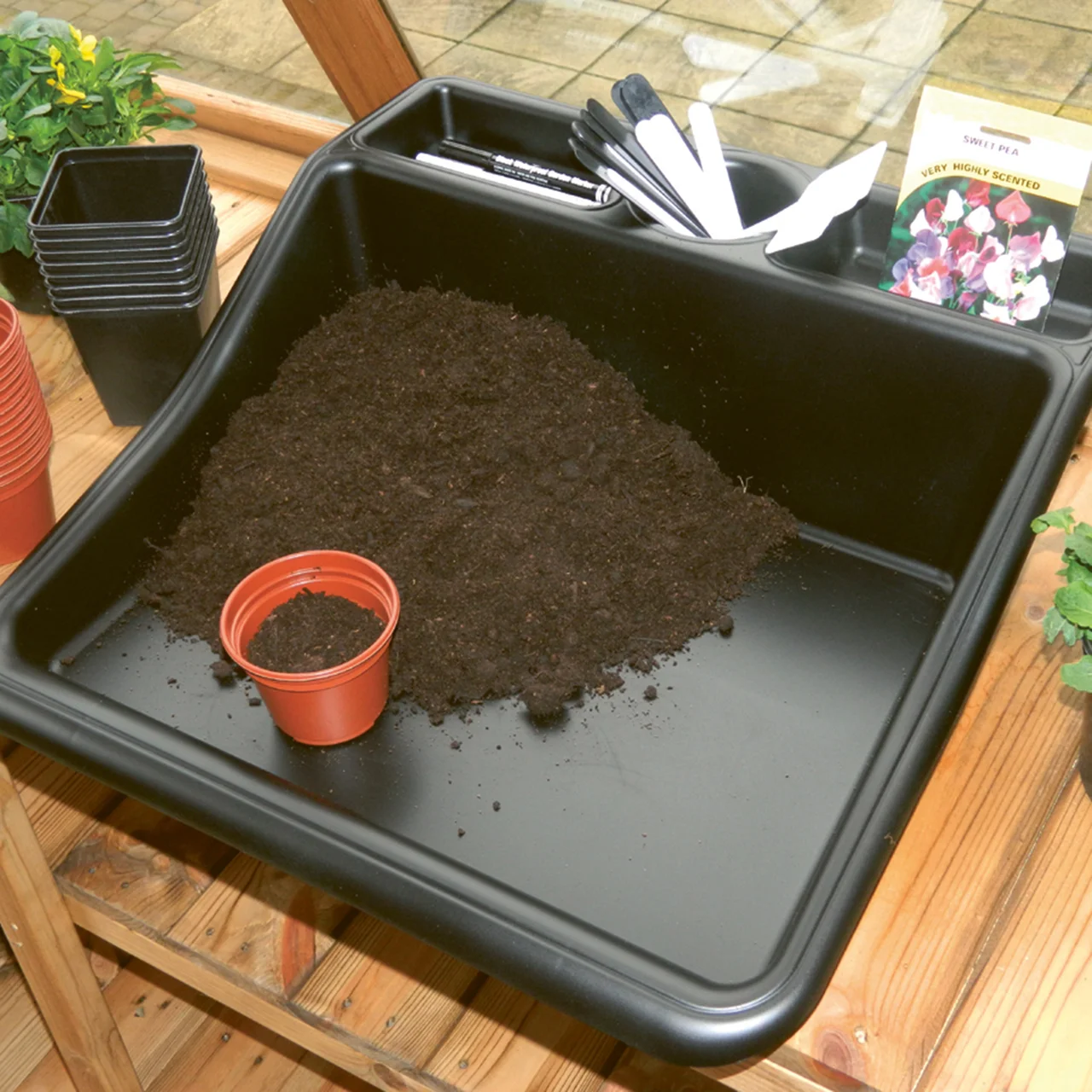 Image du produit pour «Bac de plantation et de rempotage – Pour un travail propre et flexible»