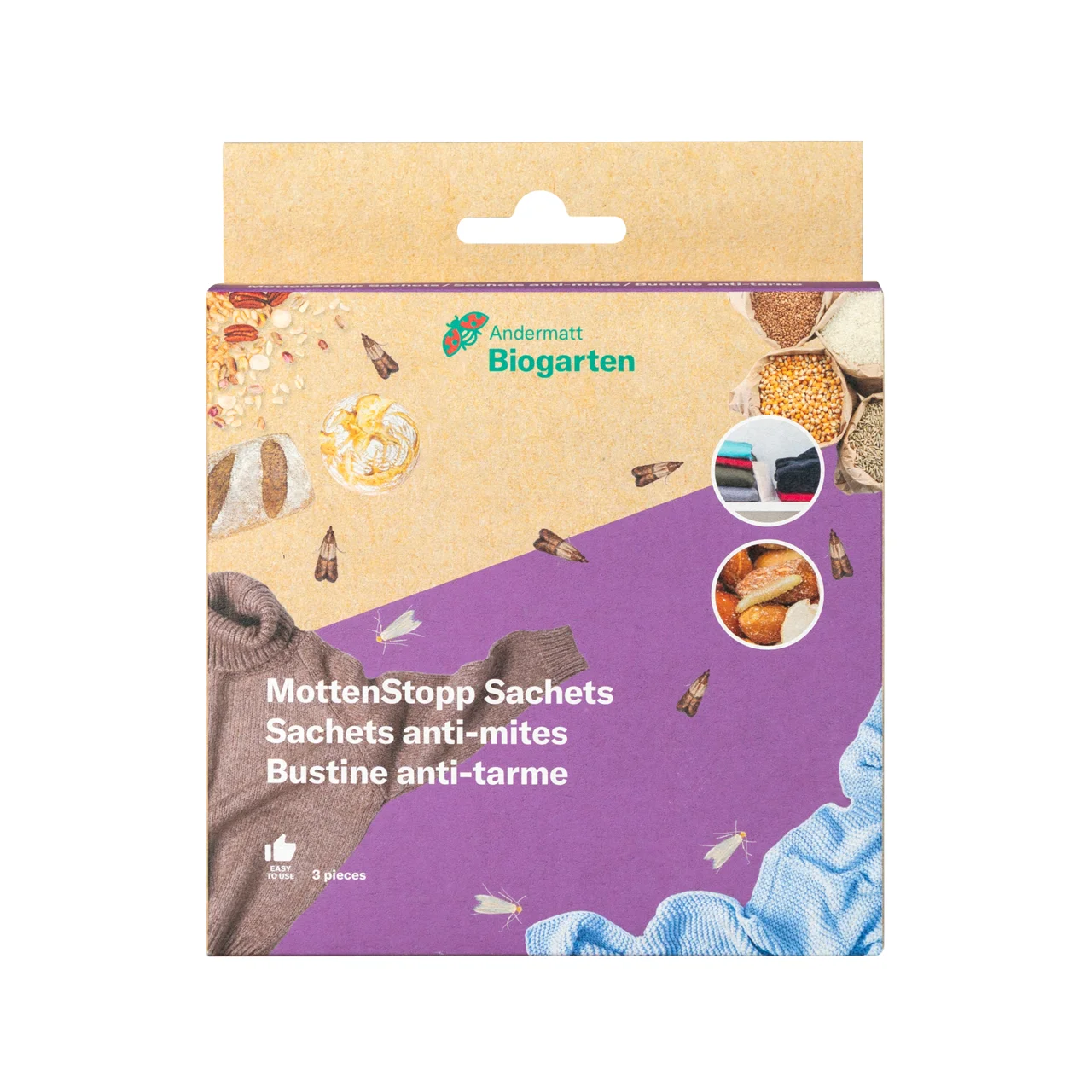 Produktbild zu «MottenStopp-Sachets – hält Motten von Lebensmitteln und Kleidern fern»
