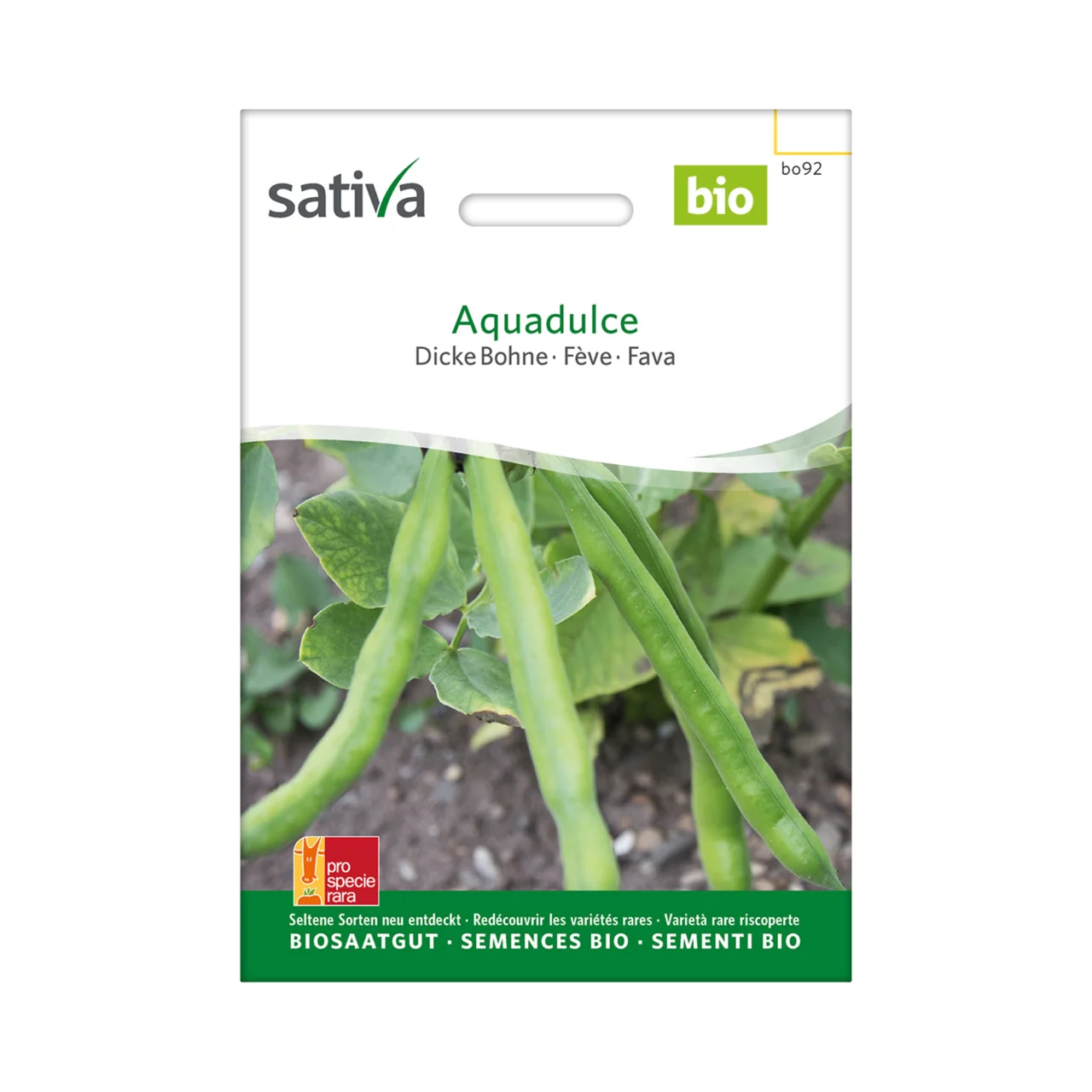 Image du produit pour «Semences bio Fève Aquadulce» | © Sativa Rheinau AG