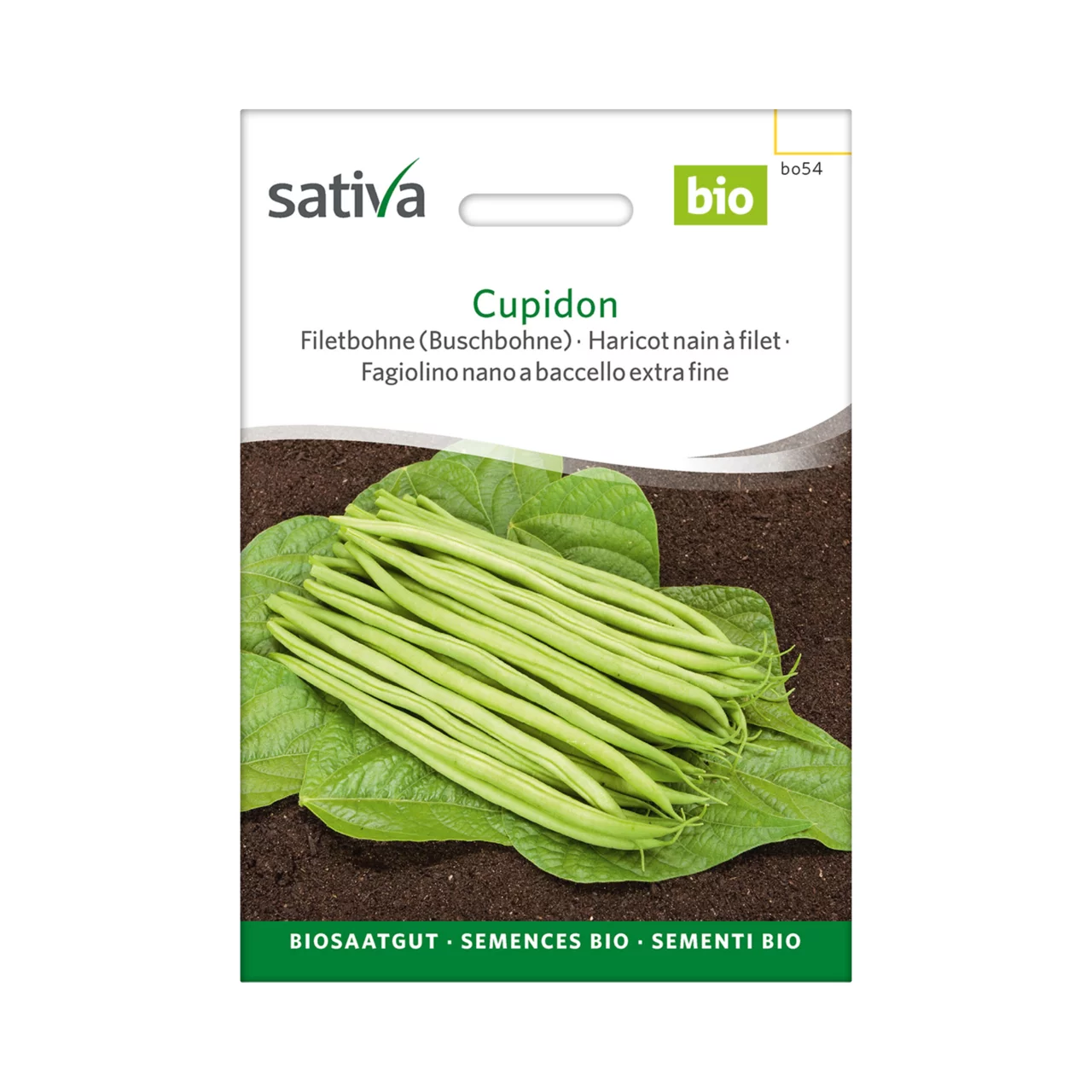 Produktbild zu «Biosamen Buschbohne Cupidon» | © Sativa Rheinau AG