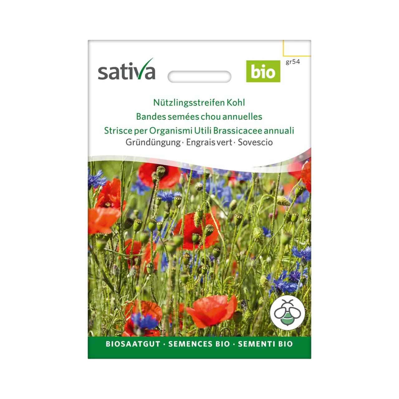 Produktbild zu «Biosamen Gründüngung Nützlingsstreifen Kohl» | © Sativa Biosaatgut GmbH