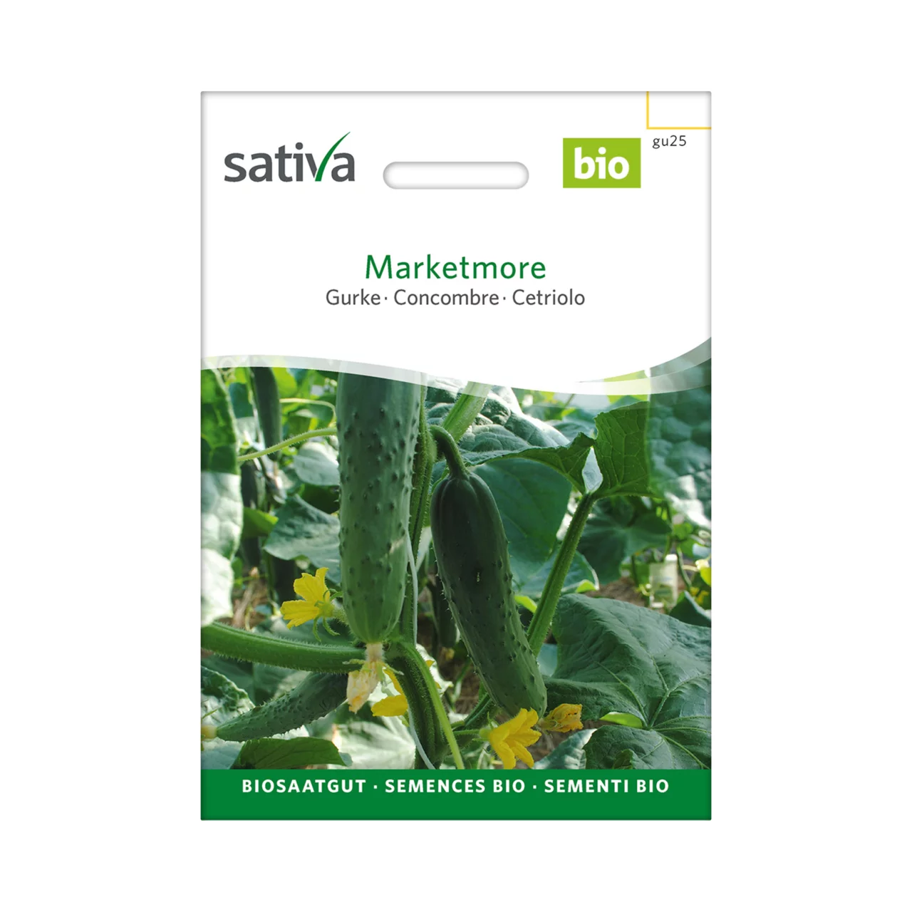Produktbild zu «Biosamen Gurke Marketmore» | © Sativa Rheinau AG