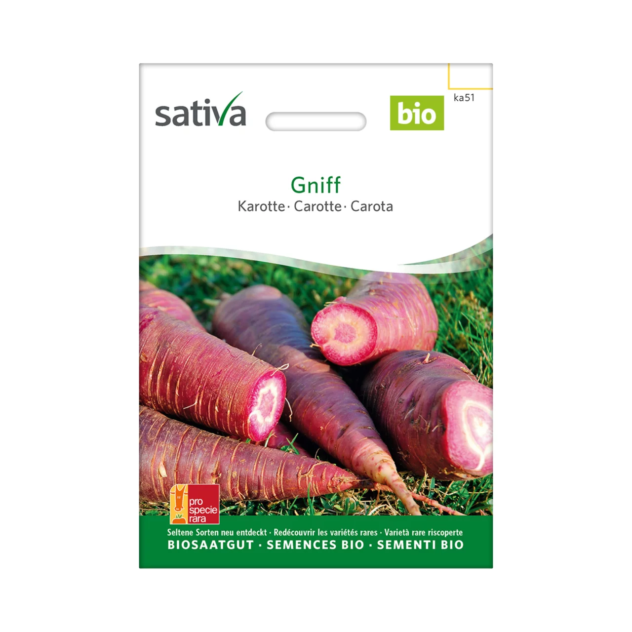 Image du produit pour «Semences bio Carotte Gniff» | © Sativa Rheinau AG