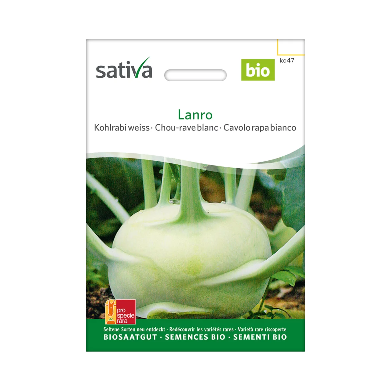 Image du produit pour «Semences bio Chou-rave Lanro» | © Sativa Rheinau AG