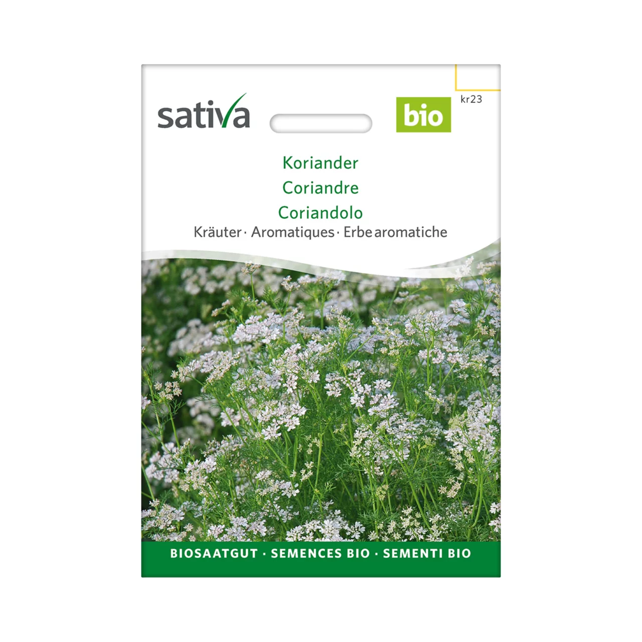 Image du produit pour «Semences bio Coriandre» | © Sativa Rheinau AG