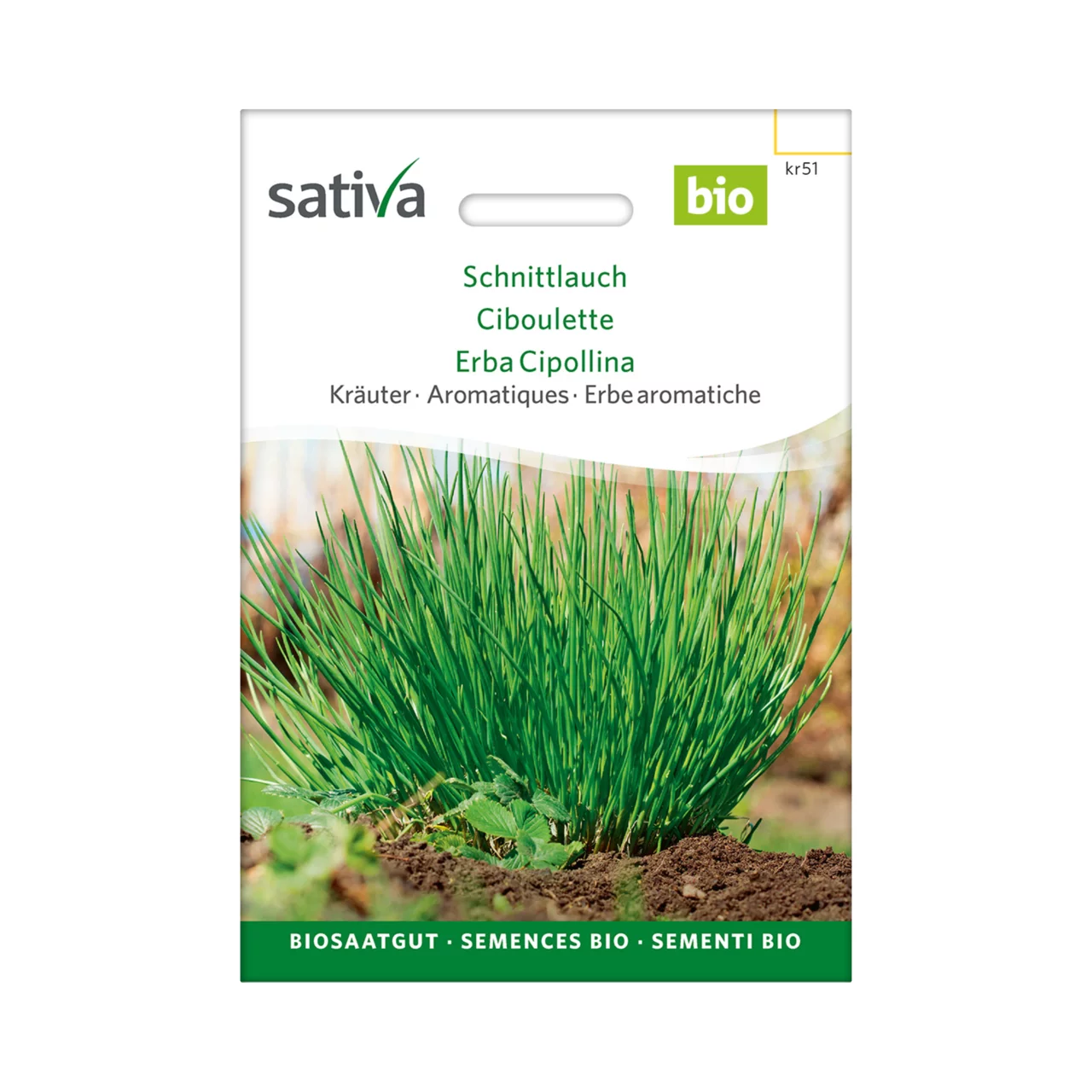 Image du produit pour «Semences bio Ciboulette» | © Sativa Rheinau AG