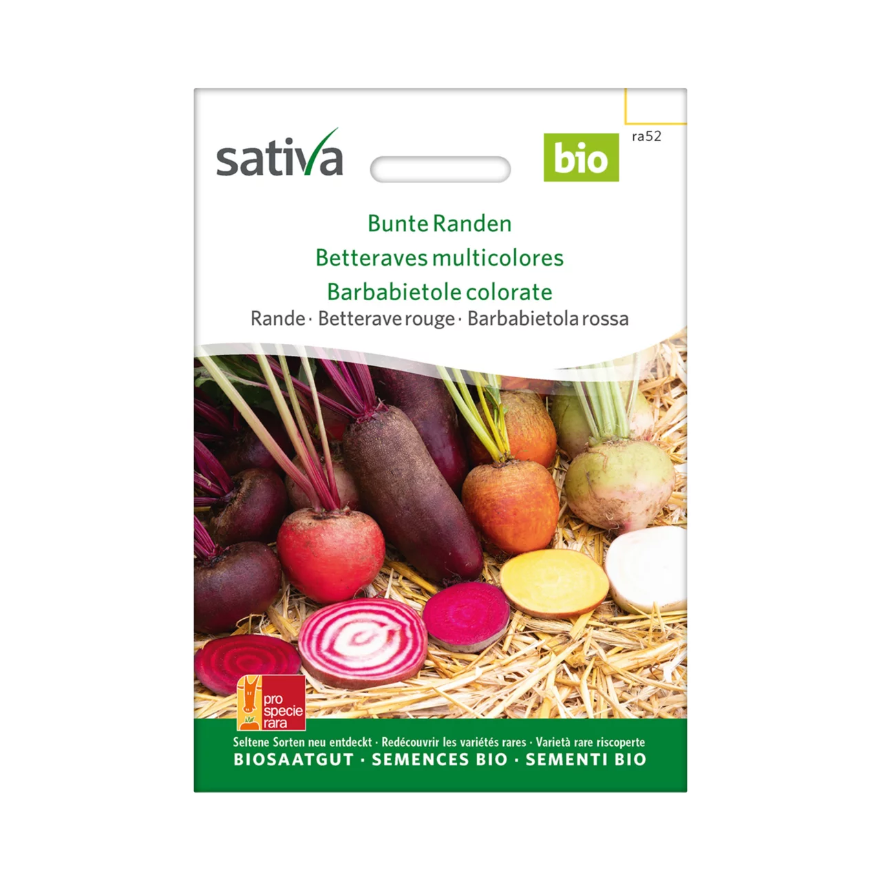 Image du produit pour «Semences bio Betteraves multicolores» | © Sativa Rheinau AG