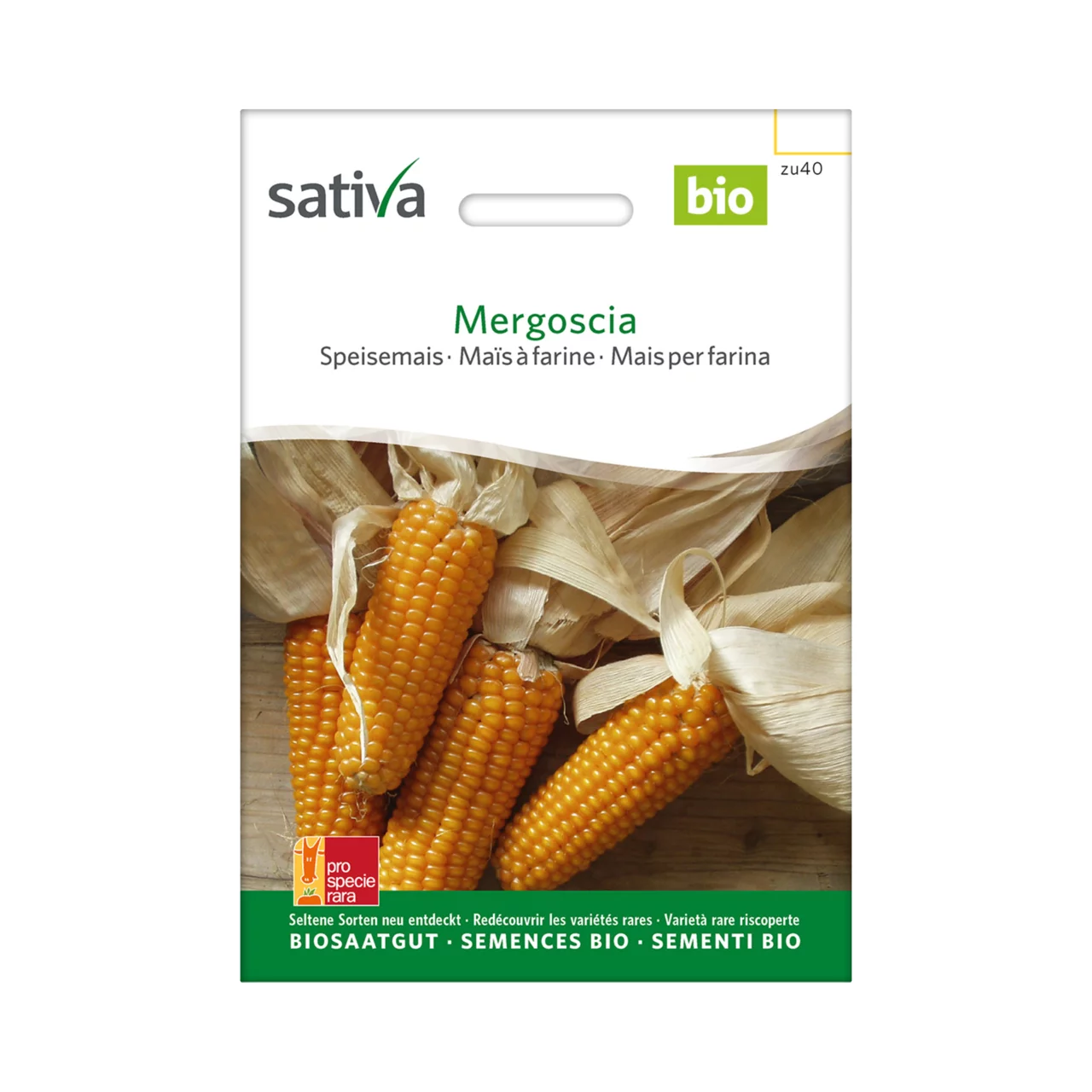 Image du produit pour «Semences bio Maïs à farine Mergoscia» | © Sativa Rheinau AG