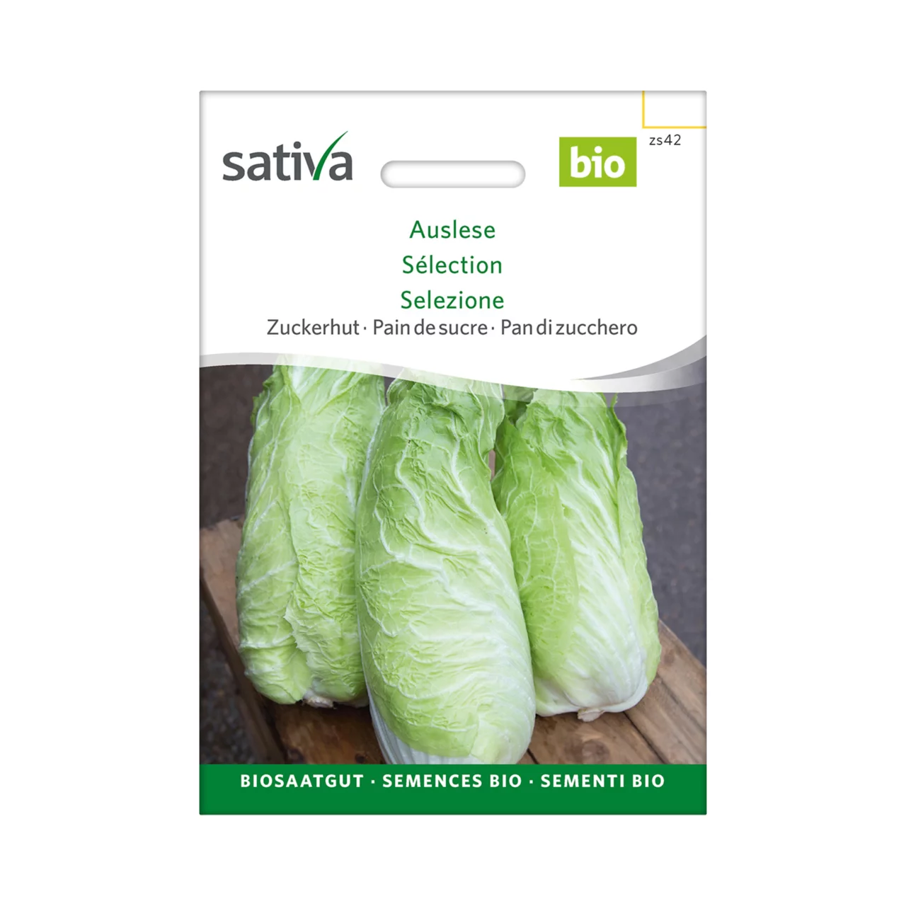 Produktbild zu «Biosamen Zuckerhut Auslese» | © Sativa Rheinau AG