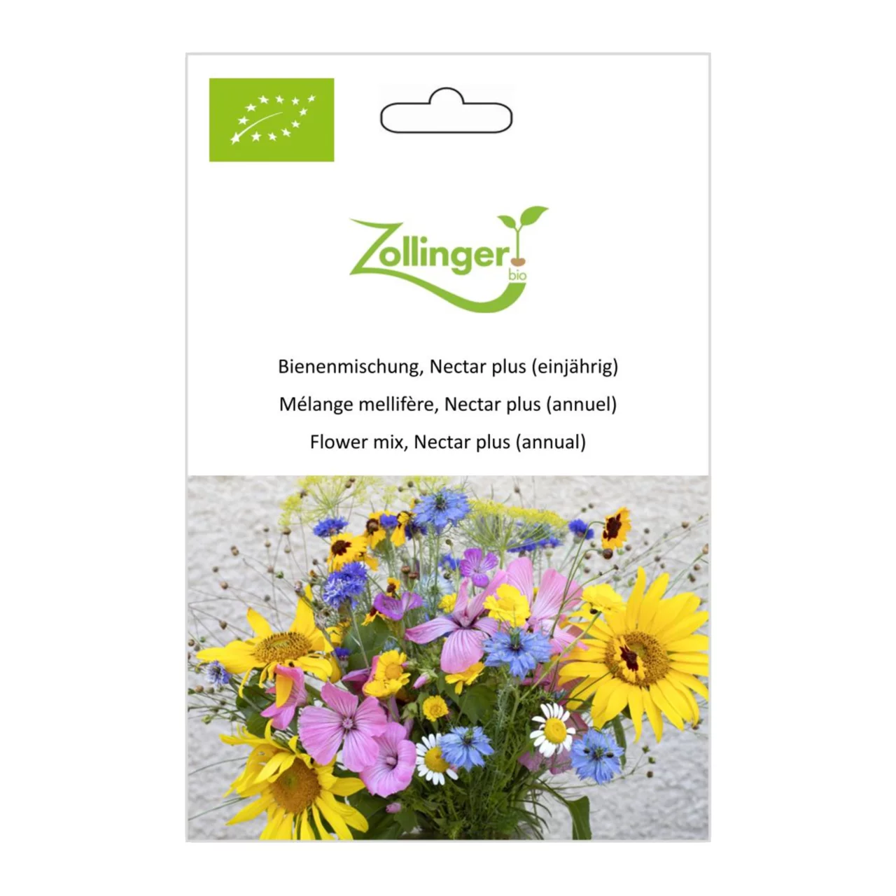 Produktbild zu «Biosamen Bienenmischung, Nectar plus (einjährig)» | © Zollinger Bio Sàrl