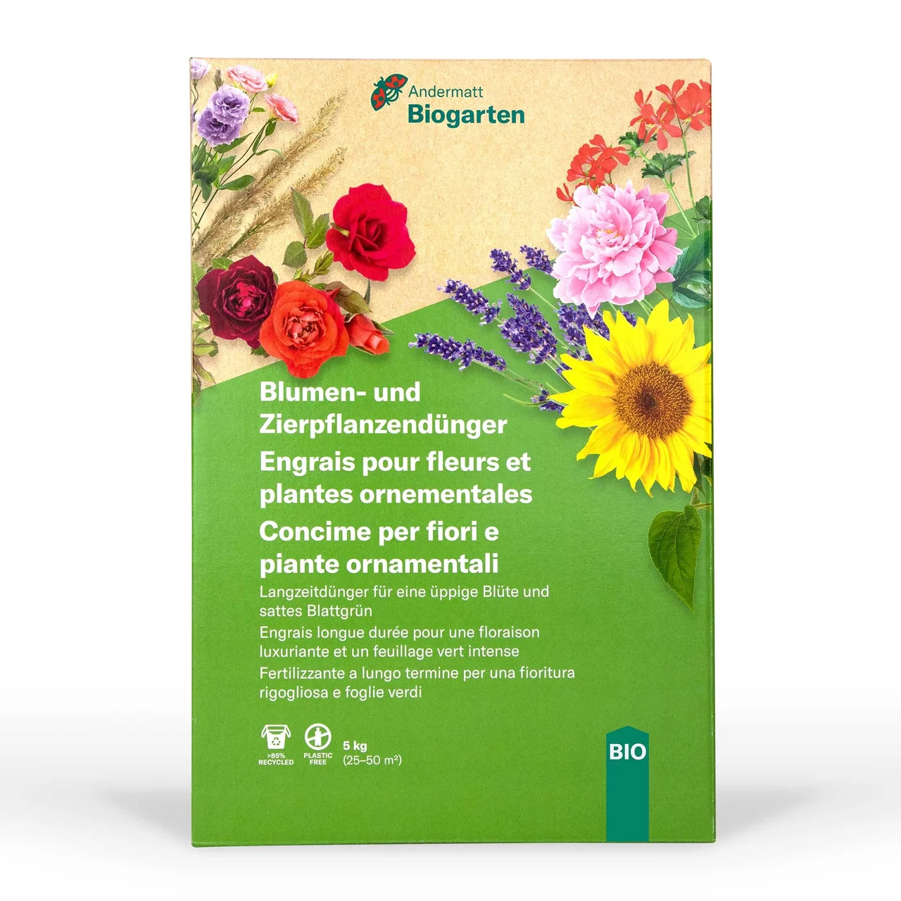 Produktbild zu «Blumen- und Zierpflanzendünger fest» | © Andermatt Biogarten AG