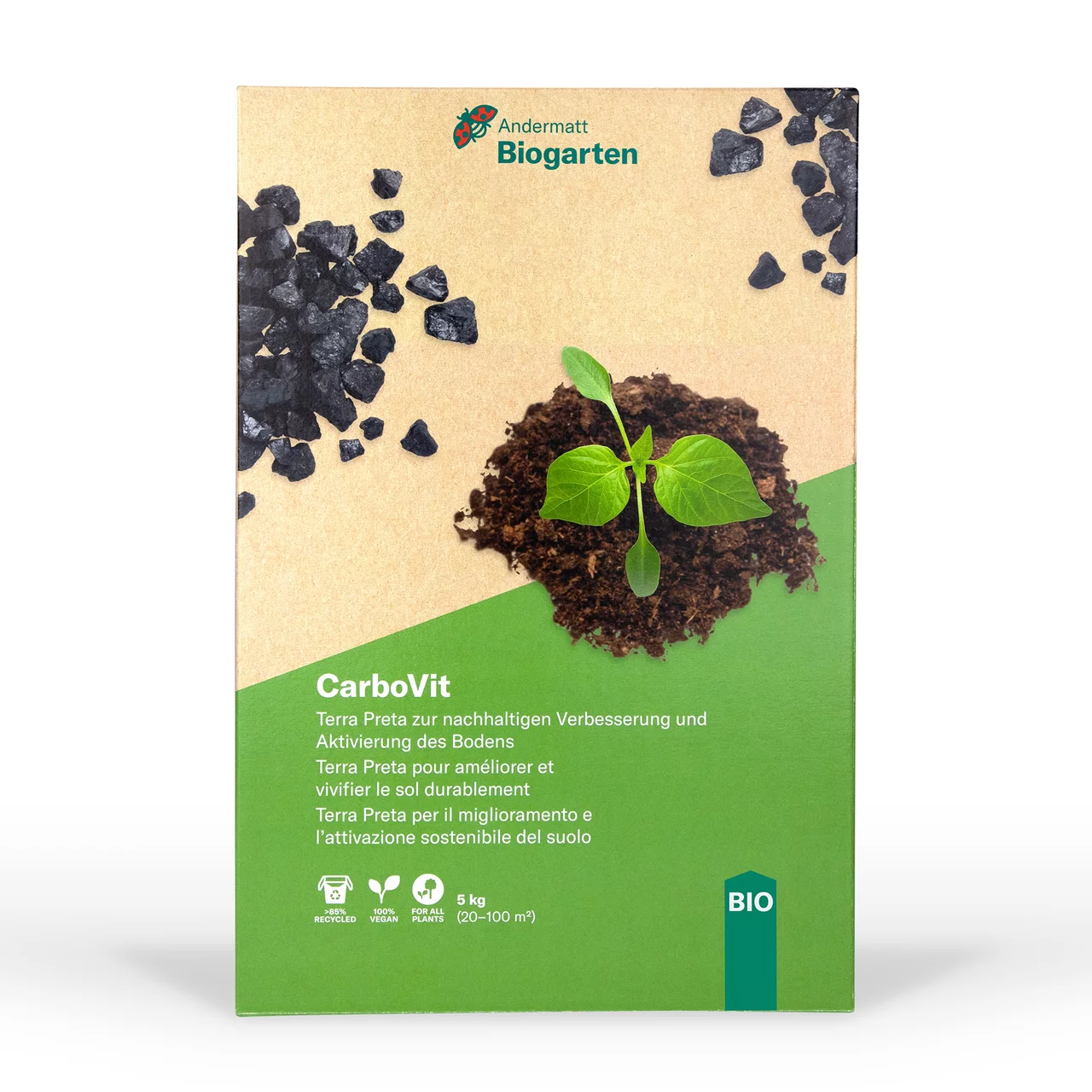 Image du produit pour «CarboVit - Pour une amélioration durable et la revitalisation des sols» | © Andermatt Biogarten AG