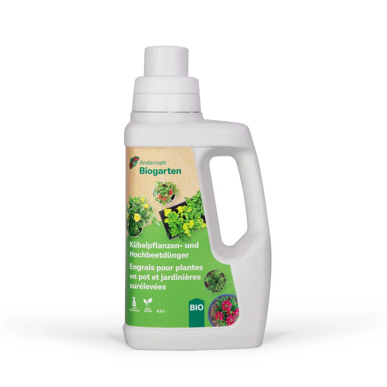 Produktbild zu «Kübelpflanzen- und Hochbeetdünger flüssig» | © Andermatt Biogarten AG