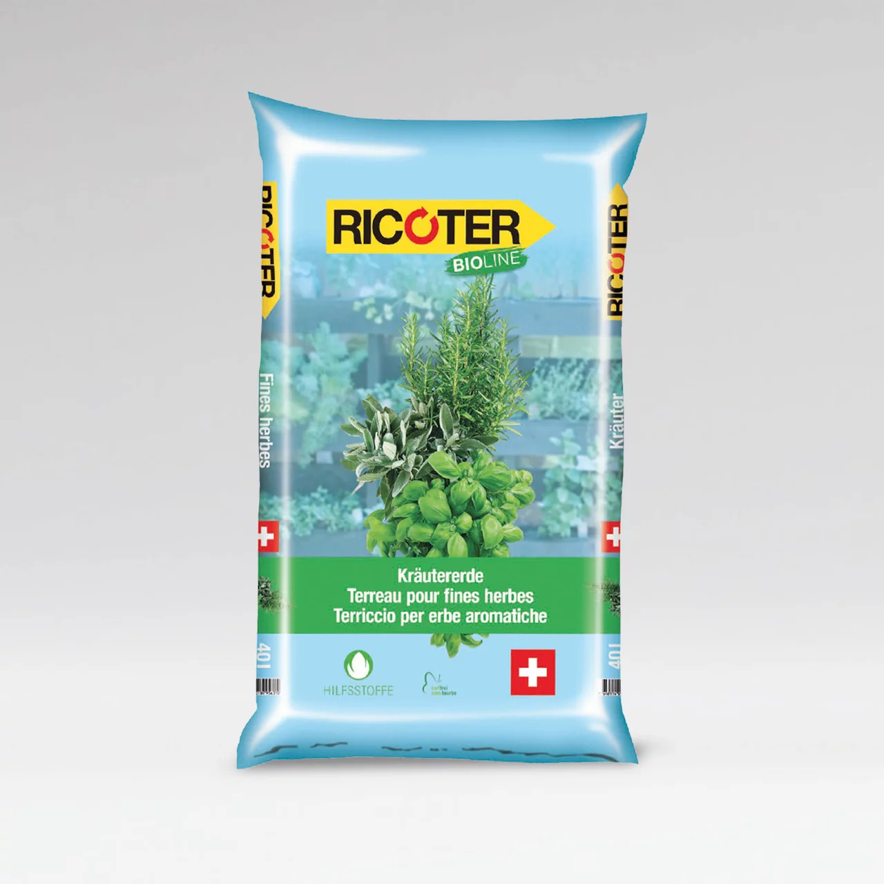 Produktbild zu «Kräutererde Bioline» | © Ricoter Erdaufbereitung AG