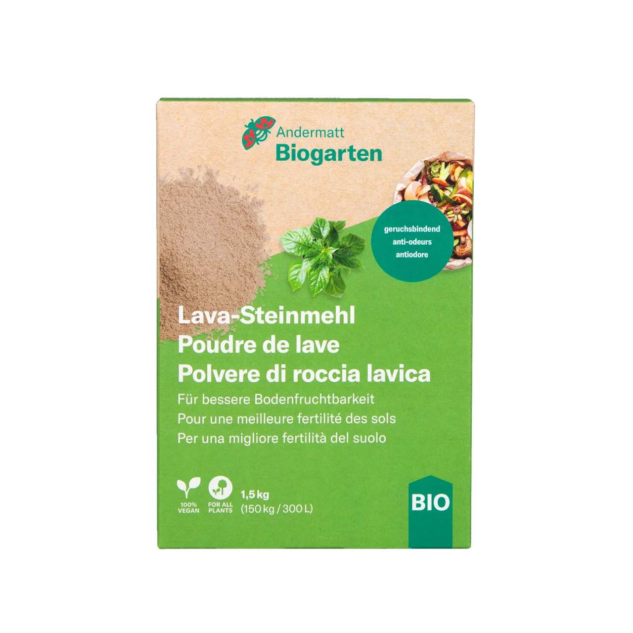 Produktbild zu «Lava-Steinmehl – für bessere Bodenfruchtbarkeit»